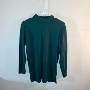 Vintage Stefano Basics Green Long Sleeve Mock Neck Size S